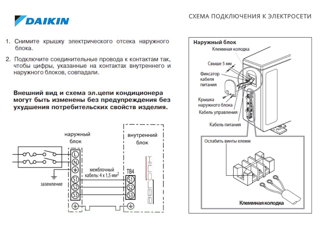 Подключение кондиционера Daikin • цена в Москве